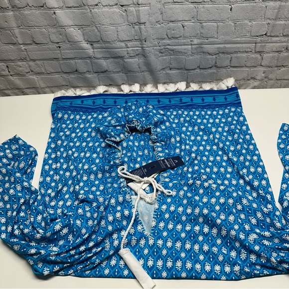 Cabana Life Blue and White Floral Cover-Up cover up size 2X NWT - Picture 10 of 10